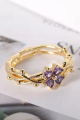 Purple Leaf Ring