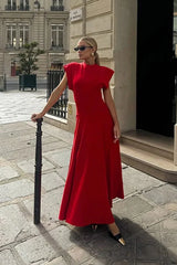 Crimson Maxi Dress