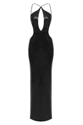 Darcy Backless Cutout Sequin Dress