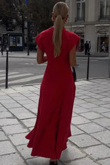 Crimson Maxi Dress