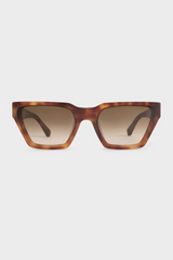 Melissa Tortoiseshell Angular Sunglasses