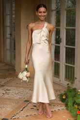 inostorâ„?Elegant Silk Gown Long Dress