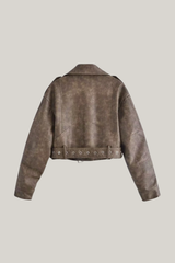 Clara Lapel Collar Cropped Jacket