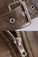 Clara Lapel Collar Cropped Jacket