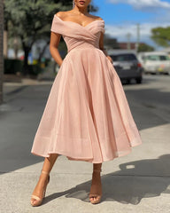 inostorâ„?Fashion Off Shoulder Slim Dress