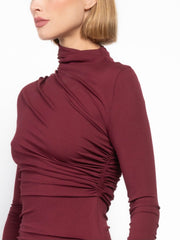 Africa Deep Claret Maxi Dress