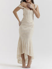 Cesca Vintage Cream Floral Maxi Dress