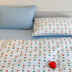 Check Jacquard Bedding Set