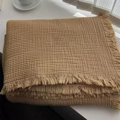 Dark Academia Collection Cotton Knitted Blanket