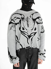Destroyed Harajuku Ripped Sweater