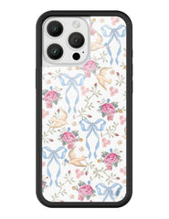 Dove Bow Floral iPhone Case