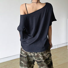 'East Coast' Oversized Off-Shoulder Shirt