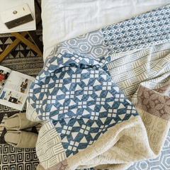 Farmhouse Patchwork Style Blanket