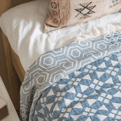 Farmhouse Patchwork Style Blanket