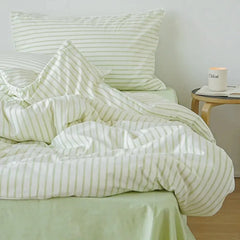 Fresh Striped Duvet Cover Set