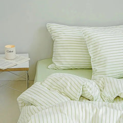 Fresh Striped Duvet Cover Set