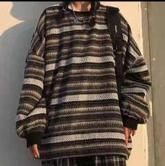 Granny 80's Striped Sweater