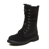 Thicken Fur Suede High Top Non-slip Snow Boots