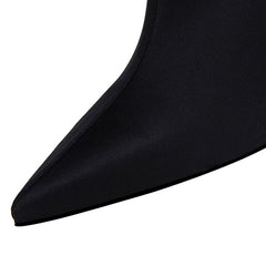 Lycra Stretch Ankle Boots