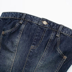 Sleeveless Denim Top