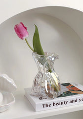 Abstract Pearl Glass Vases