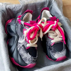 Invista Denim Chunky Sneakers