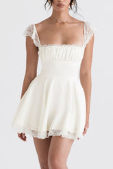 Kaia Ivory A-Line Mini Dress