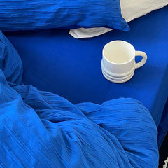 Klein Blue Seersucker Bedding Set
