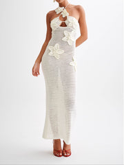 Kyla Floral Crochet Maxi Dress