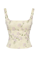 Lemon Embroidered 2-Piece Set