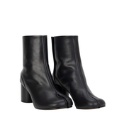 Black Split-Toe Tabi Ankle Boots