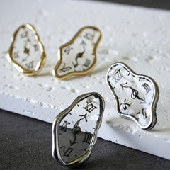 Melting Dali Clock Earrings