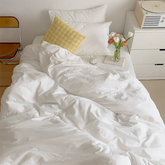 Minimalist Organic Percale Cotton Duvet Cover Set