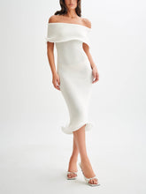 Molly Off Shoulder Knit Midi Dress