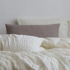 Organic Cream Seersucker Bedding Set