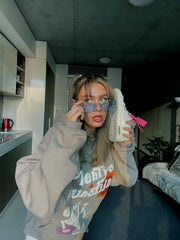 Oversized Y2K Graffiti Hoodie