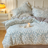 Pastel Daisy Duvet Cover - Blue
