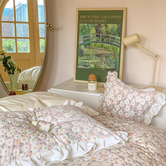 Pastel Daisy Duvet Cover - Pink