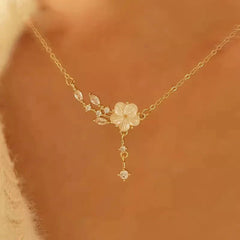 Pearl Cherry Blossom Necklace