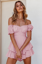 Boho Off Shoulder Romper