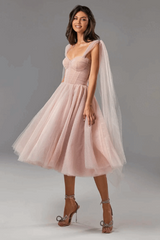 Sparkly Off Shoulder Tulle Dress