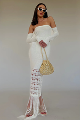 Rona Knitted Tassel Maxi Dress