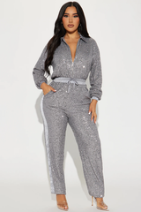 Only Your Sparkle Sequin Jumpsuit