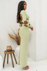 Messiah Cutout Maxi Bandage Dress