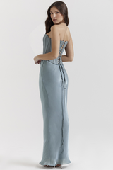 Amadi Satin Bra + Maxi Skirt Set