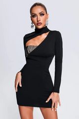 Rora Lace Cutout Mini Dress