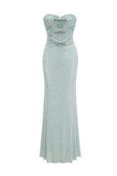 Sebille Embellished Bow Detail Maxi Dress