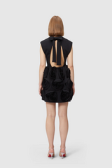 Rose Applique Mini Dress