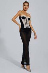 Paityn Black Bandage Bustier Set