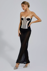 Paityn Black Bandage Bustier Set